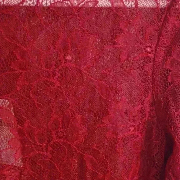 NWT Women's Anthropologie red lace top size small - Picture 2 of 5